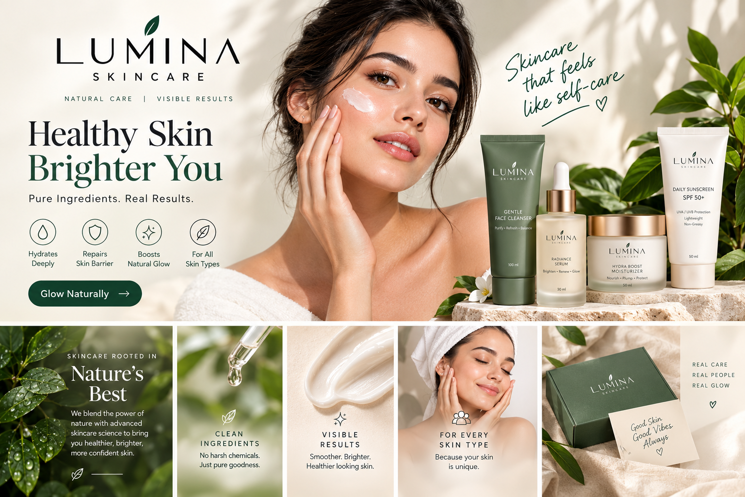 Lumina Skincare Campaign